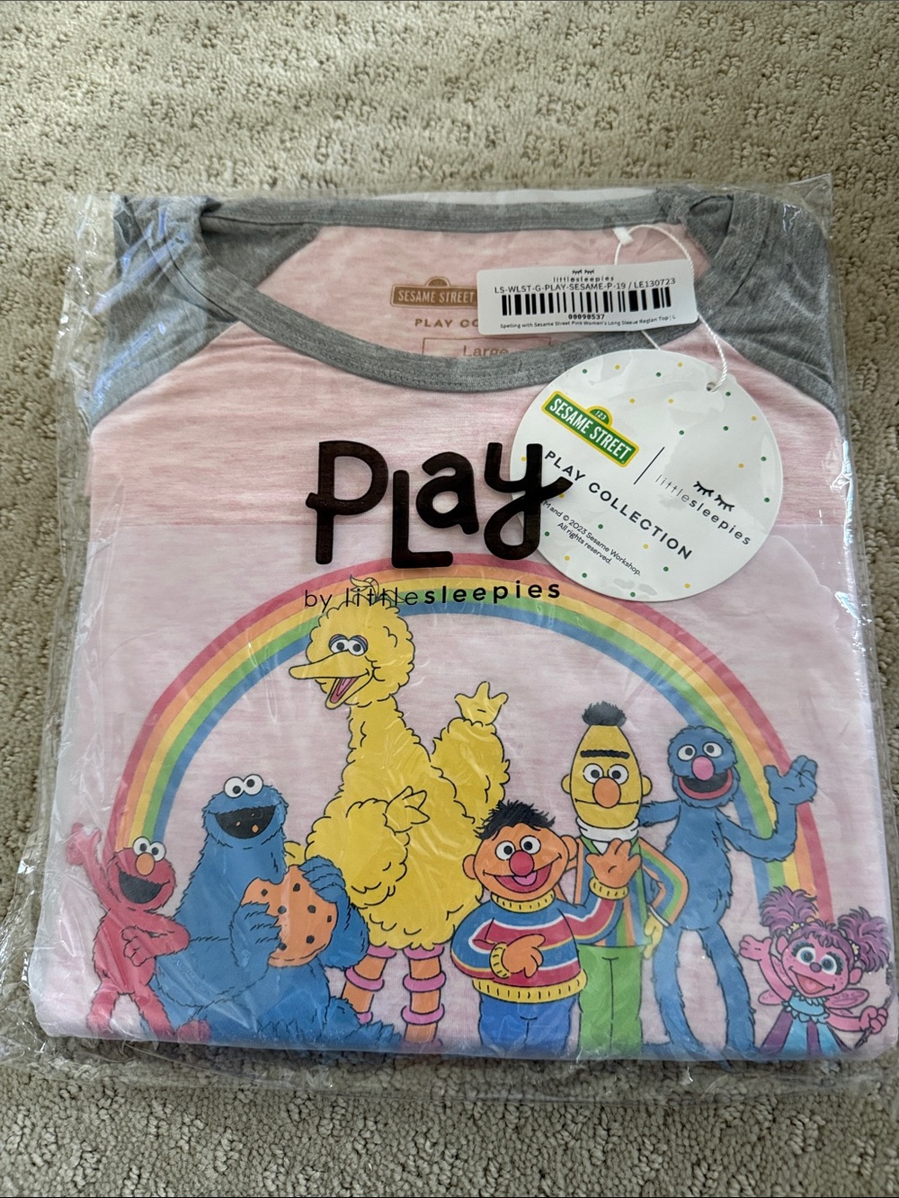 🌈 NWT Little Sleepies Sesame Street Play Collection Tee 🌈